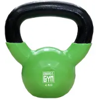 Orange Gym Kettlebell en vinyle 4 kg Vert