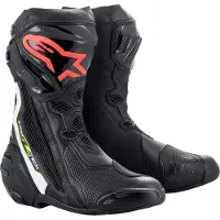 Alpinestars Bottes Supertech R Black White Red Flu Yellow Flu