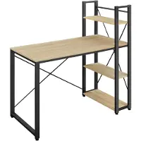 Leobert Bureau Informatique - - Chêne Sonoma - 120 X 60 X 120 Cm
