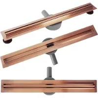 REA Drain Linéaire Neox Slim Pro Brushed Copper 60
