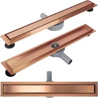 REA Drain Linéaire Neox Pro Brushed Copper 90