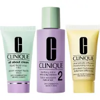 Clinique 3 Steps Skin Care Kit Skin Type 2 coffret cadeau pour un nettoyage parfait du visage