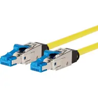METZ CONNECT 13084H1077-E, 1 m, Cat8.1, S/FTP (S-STP), RJ-45, RJ-45, Jaune