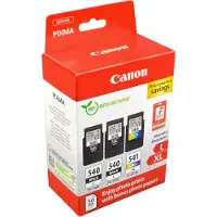 Canon PG-540L + PG-540L + CL 541XL photo value pack - Noir + 3 couleurs - Cartouche d'encre - Multipack