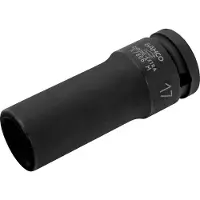 Bahco K7806M-13 - Douille à choc longue 6 pans 1/2", dimensions métriques, et finition phosphatée