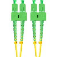 Lanberg SM SC/APC-SC/APC DUPLEX fibre optique patchcord 3.0mm LSZH G657A1 2m jaune