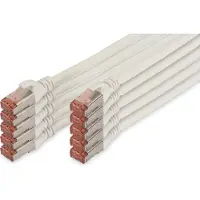 Digitus DK-1644020-WH10 Câble de raccordement Cat. 6, S/FTP, 2.0 m, blanc, 10er