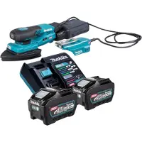 Makita BO 006 CGT201 Akku Deltaschleifer 40 V max. 100 x 150 mm 3,0 mm Hub Brushless + 2x Akku 5,0