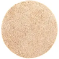 vidaXL Tapis Shaggy à poils longs NAVARRA beige 200x200 cm polyester