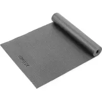 Gymtek Tapis de gymnastique 0,5cm - 180x61cm - Tapis d'exercice pour Pilates, Yoga et Fitness - tapis de yoga antidérapant - Gris