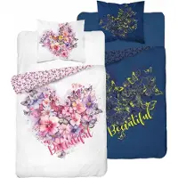 Detexpol Literie Cur de papillons Coton brillant, 140/200, 70/80 cm
