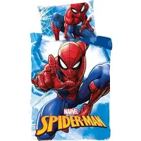 Javoli Spiderman Kleinkind Bettbezug city - 100 x 135 cm - Baumwolle Blau