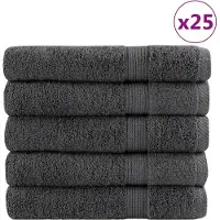 vidaXL Serviettes de sauna de qualité supérieure SOLUND 25 pcs