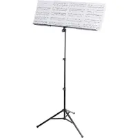 K&M 10062 Pupitre Double "robby Plus" Noir Hauteur Reglable de 580 A 1220 MM