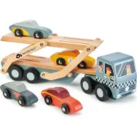 Tender Leaf Toys Remorque à voitures en bois