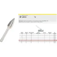 Klingspor HF 100 G - Fraises 8 mm