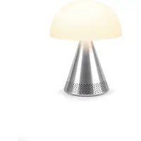 Lexon Lampe LED portable avec enceinte sans fil Bluetooth Mina L Audio LH76MAP Aluminium poli