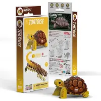 Eugy 3D kit de bricolage tortue de terre - figure animale unique en 3D
