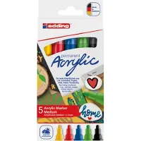 Edding Acrylic 5100-5-s Marker Pen 5 Units Multicolore Enfants