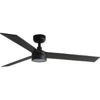 Faro Rudder Ventilateur de Plafond Black | Walnut | L (Ø132cm) | LED