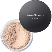 bareMinerals BARE MINERALS Fond de Teint MAT SPF15 Fairly Medium – Poudre Minérale 6g | Teint Mat Naturel &amp; Protection Solaire