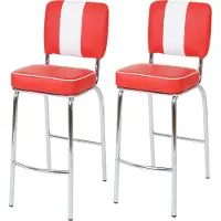 Mendler Tabouret de bar Akita (lot de 2)