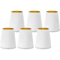 Stölzle Elements Power gobelet 380ml blanc/or, Verres, Blanc