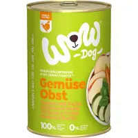 WOW! PUUR 100% Chien - Légumes & Fruits - Boîte - 6x400 g