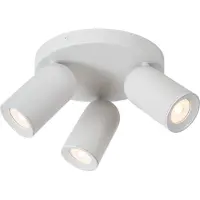 Lucide Triple spot plafonnier blanc mobile 3xGU10 35W Punch