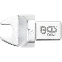 Bgs Clé plate 7 mm empreinte 9 x 12 mm axe rectangulaire