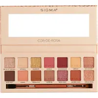 Sigma Beauty Cor-de-Rosa Eyeshadow Palette palette de fards à paupières avec pinceau 16,24 g