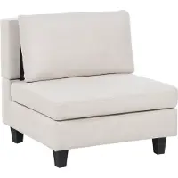 Beliani Module Fauteuil Beige Clair Unstad