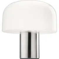 Flos Bellhop Glass Lampe de Table Bright Aluminium