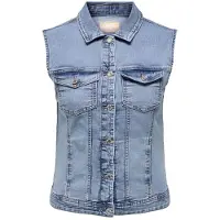 ONLY Carmakoma Gilet 'CARWespa' bleu denim