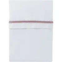 Babys Only Drap berceau ruban tricoté vieux rose/blanc