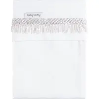 Babys Only Drap lit bébé ruban tissé Happiness urban taupe/ecru
