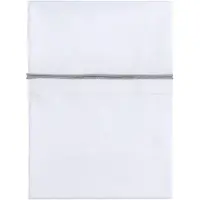 Babys Only Drap berceau ruban tricoté gris-argent mêlé/blanc