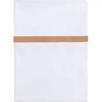 Babys Only Drap berceau ruban tissé caramel/blanc