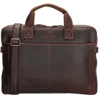 Hide & Stitches & Stitches laptoptas 15.6 inch donkerbruin (15.60"), Sac pour notebook, Marron