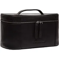 The Chesterfield Brand Trousse de toilette Wax Pull Up Limone en cuir 29 cm, Trousse de toilette, Noir