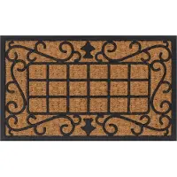 vidaXL Paillasson rectangulaire 45x75 cm caoutchouc et fibre de coco