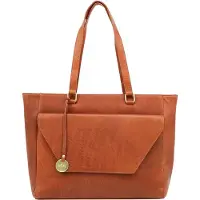Mosz Laptop -Tasche / Werkas Damen - 15,6 Zoll - Leder - Denise - Cognac (15.60"), Sac pour notebook, Marron