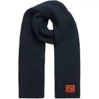 Superdry Femme Écharpe en Maille Workwear, Bleu Marine