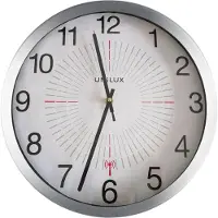 Unilux Horloge murale/funk "OUTDOOR" diam. : 355 mm argent