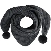 Babys Only Châle avec pompon Cool anthracite - 3-8 ans
