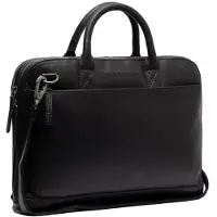 The Chesterfield Brand Tilbury Sacoche en cuir pour ordinateur portable 37 cm (15", Universel), Sac pour notebook, Noir