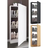 VCM Armoire à chaussures en bois Commode à chaussures Étagère à chaussures Fulisa L Armoire à chaussures en bois Commode à chaussures Étagère à chaussures Fulisa L