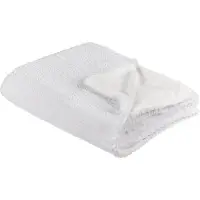 Beliani Couverture BJAS 150 x 200 cm Blanc