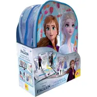 Lisciani 92925 - Frozen école de peinture et de dessin avec sac à dos livre de peinture dessiner enfants