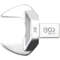 Bgs Clé plate 30 mm empreinte 14 x 18 mm pour clé dynamométrique